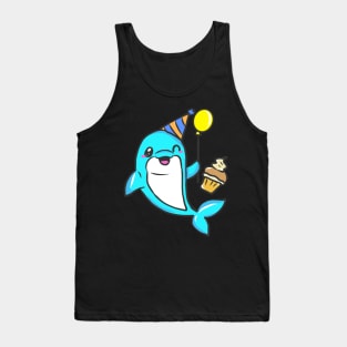 cute dolphin design whale fish animal welfare dolphin Tank Top